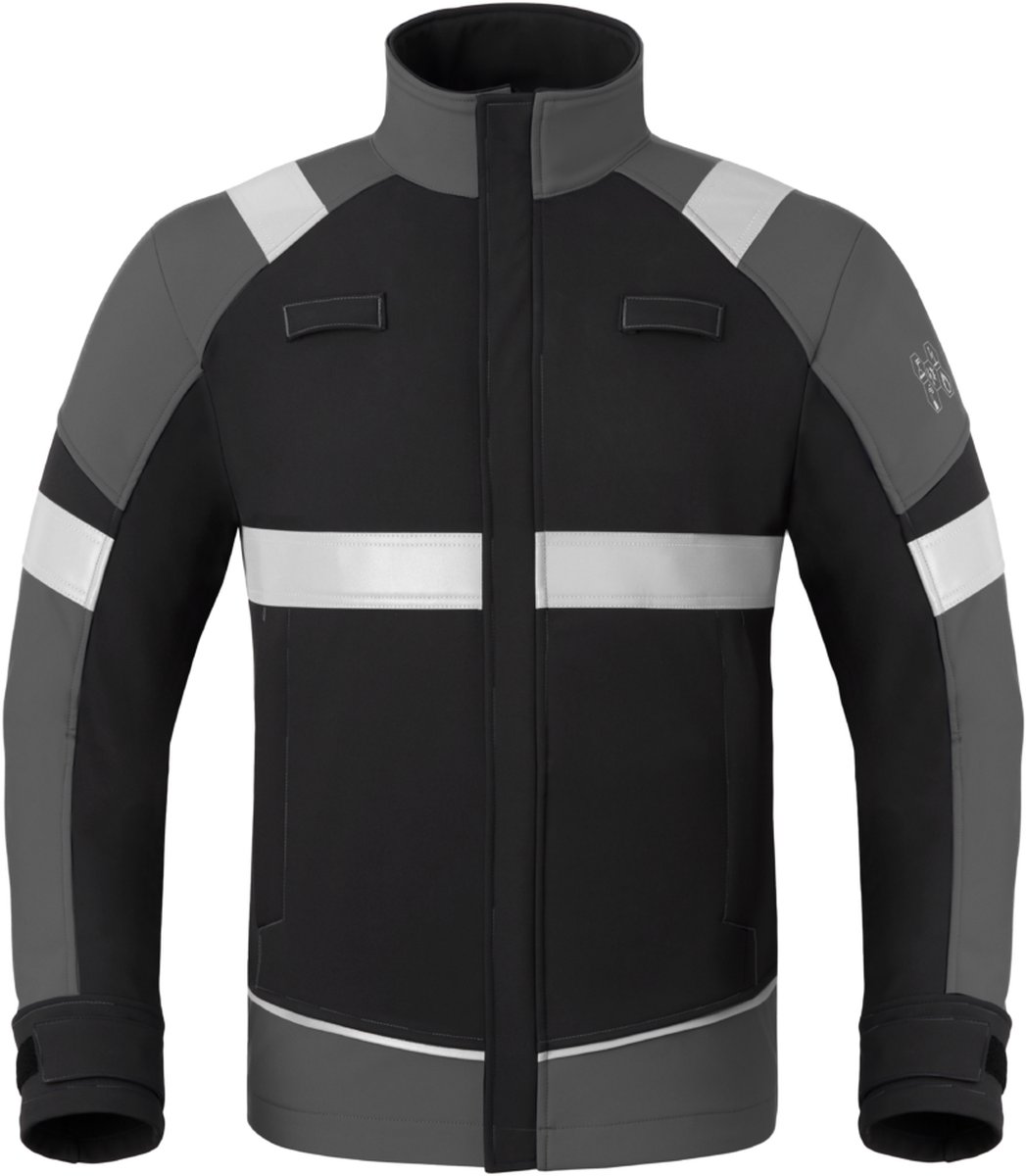 HAVEP Softsh. 5-Safety Image+ 50384 - Zwart/Charcoal - M