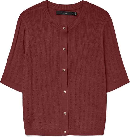 VERO MODA - Gilet col rond 2/4 à mailles VMNEWLEX - Femme - Cardigans