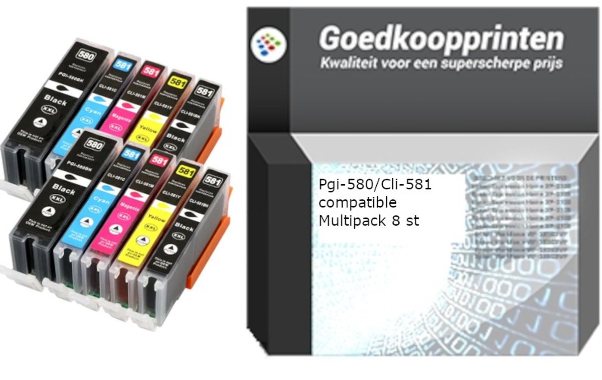 Canon PGI-580 / CLI-581 XXL inkt (10-pack) set - Huismerk