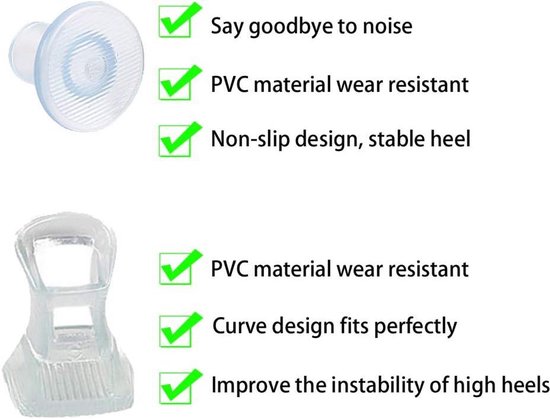 Protections pour talons Bouchons pour mariage sur gazon (transparentes) [Set de 13 paires]