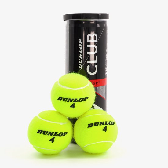 Dunlop tennisballen (3-can) - Geel - ALL COURT - Tennis - Padel