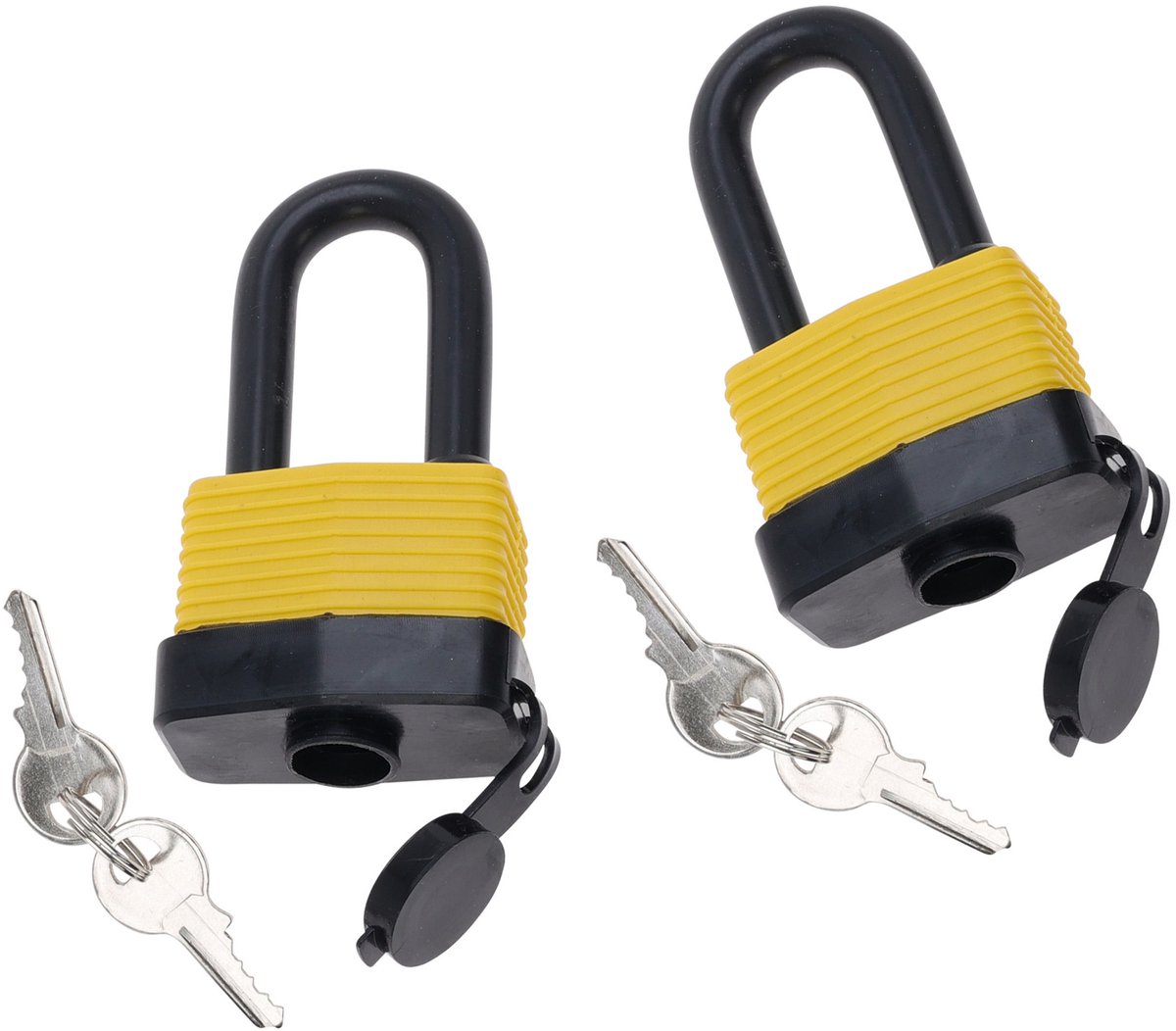 FX Tools Hangslot met sleutel - 2x - waterbestendig - 50 mm beugel - 2 sleutels - 11.5 x 6 x 3 cm