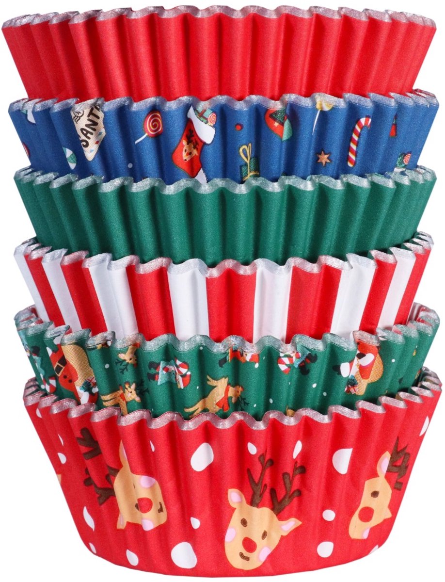 PME Santa Mix Cupcake-/muffinkoppen 100 stuk(s)