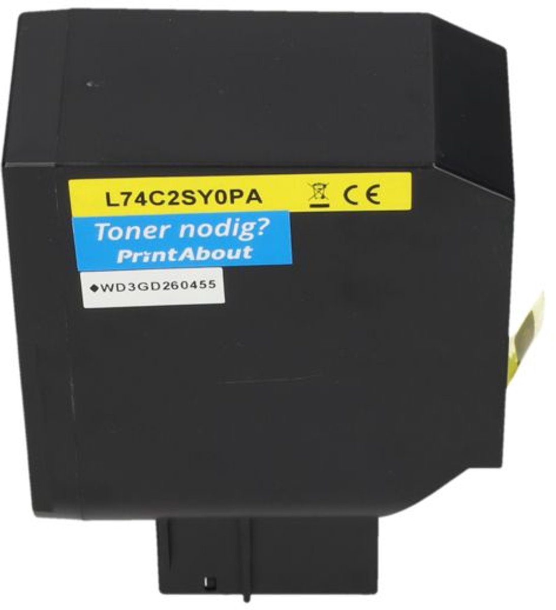 PrintAbout Huismerk Lexmark 74C2SY0 Toner Geel Hoge capaciteit