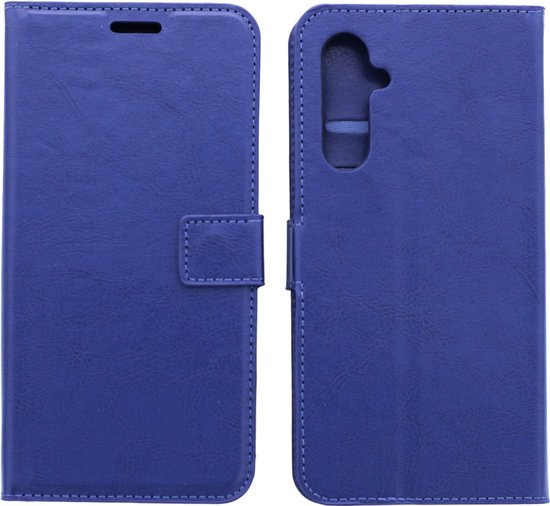 Étui portefeuille pour livre compatible avec : Samsung Galaxy S25 Plus - Bleu foncé