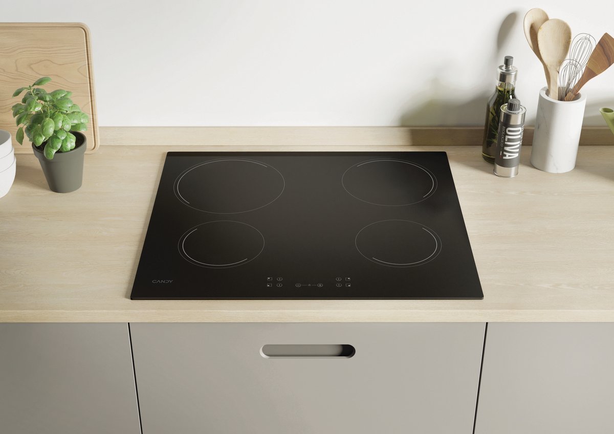 Bol.com Candy CH64CCB keramische inbouwkookplaat - Zwart - 4 zone(s) aanbieding