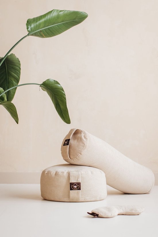 Yoga bolster eco rib sand rond - Lotus van Lotus — afbeelding 2