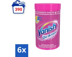 Vanish Oxi Action - Veilige Kleur - Vlekkenverwijderaar Poeder - Zonder Bleek - Gekleurde Was - 1.5 Kg - Voordeelverpakking - 6 stuks
