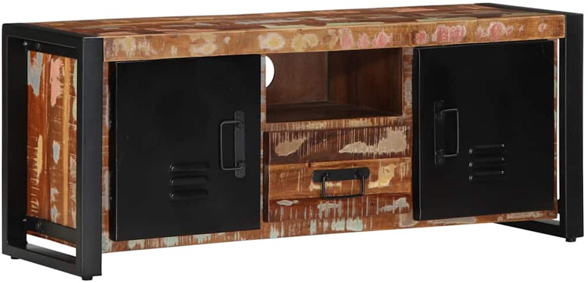 vidaXL - Tv-meubel - 100x30x40 - cm - massief - gerecycled - hout