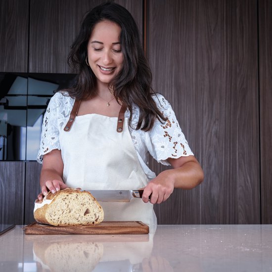 SOPHIOR Collection Classic Héritage - Couteau à pain | Acier 3 couches | Manche en palissandre | 60 HRC