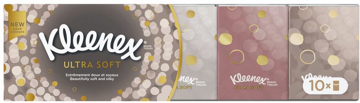 Goedkoopste 3x Kleenex Ultrasoft Zakdoekjes 10 stuks