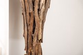 Lampadaire en bois Massief HARMONY NATURE 151cm teck noir abat-jour en coton - 41386