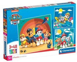 foto van Clementoni Paw Patrol – Puzzel – 3 Legpuzzels voor Kinderen – 3 x 48 stukjes – Kinderpuzzels 4+ Jaar
