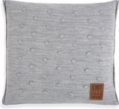 Coussin Knit Factory Noa 50x50 Gris Clair