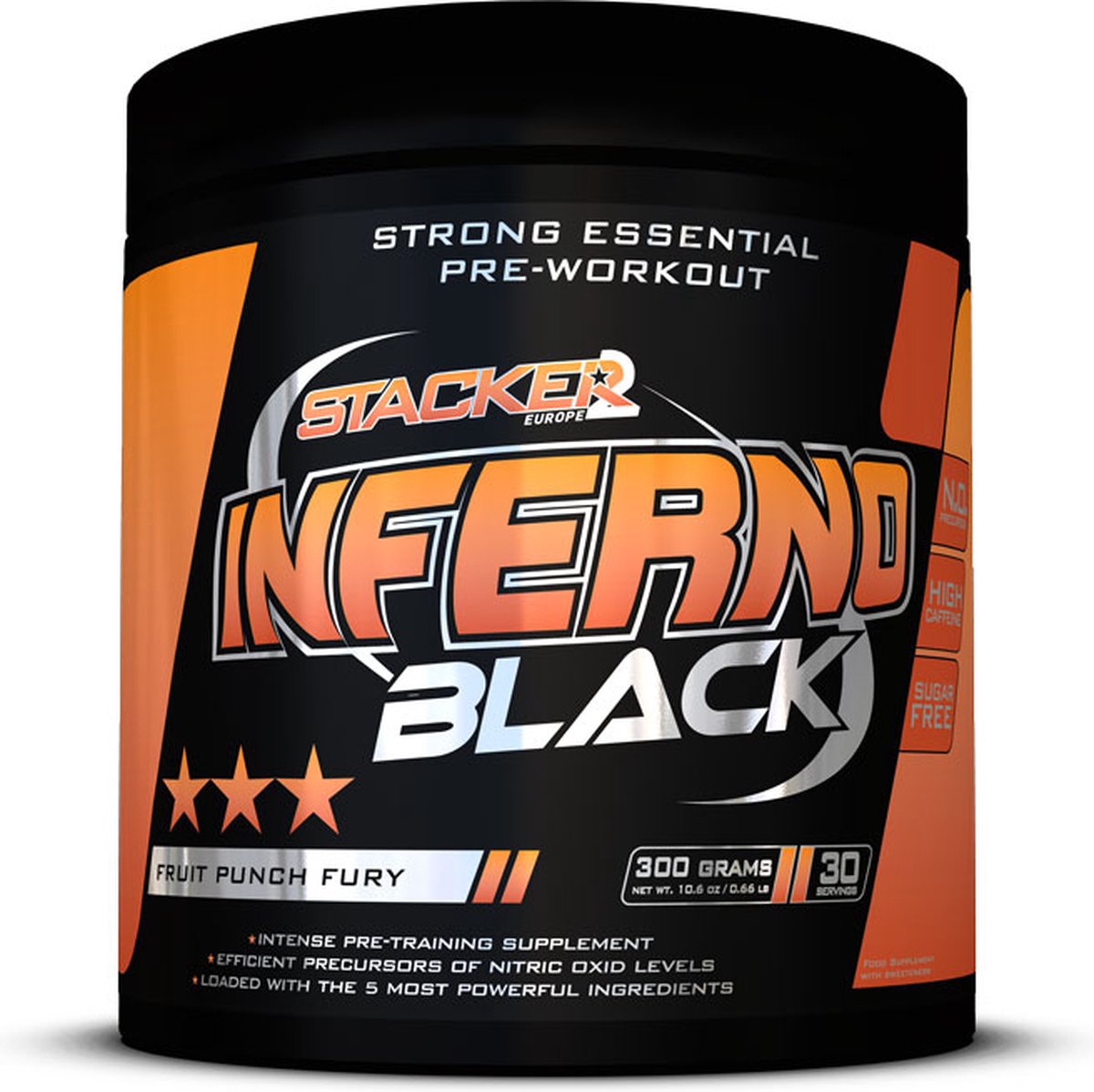 Stacker 2 Inferno Black 30 servings lemon lime