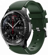 Cadorabo TPU bandje met metalen gesp 20mm geschikt voor Samsung Galaxy Watch 42mm / 3 / 4 / 5 in GROEN - Vervangingsmanchet geschikt voor Huawei Watch 2 geschikt voor Nokia Steel geschikt voor LG Watch Sport enz.