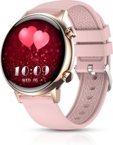 Smartwatch-Trends S39 - Smartwatch heren en dames - AMOLED scherm - Bluetooth Bellen - 40mm - Roze