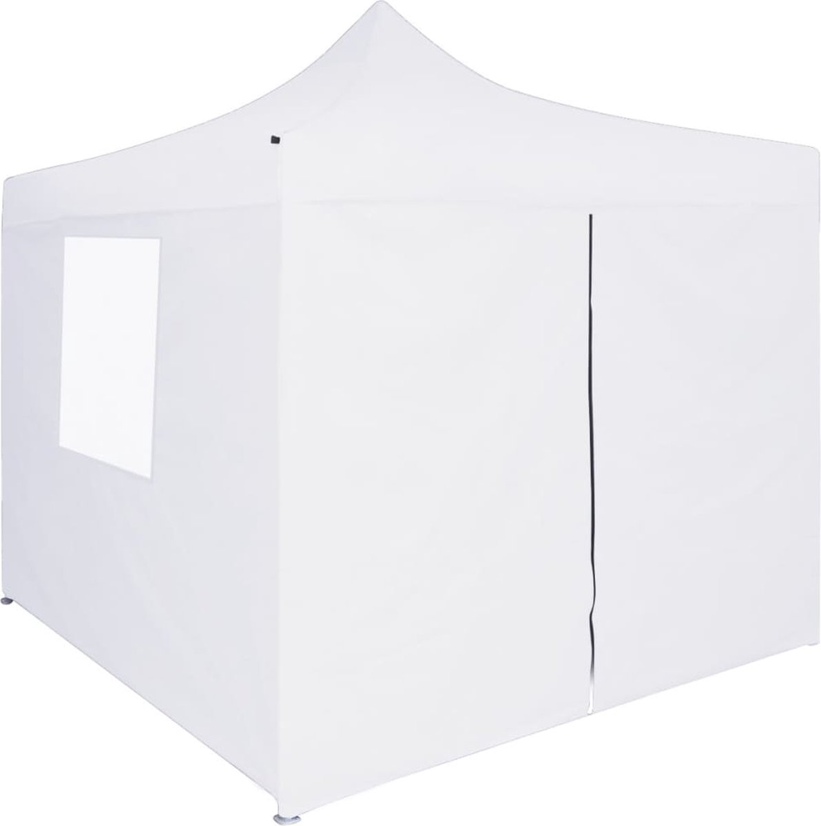 The Living Store Tente de fête avec 4 parois latérales pliable 3x6 m acier  crème 