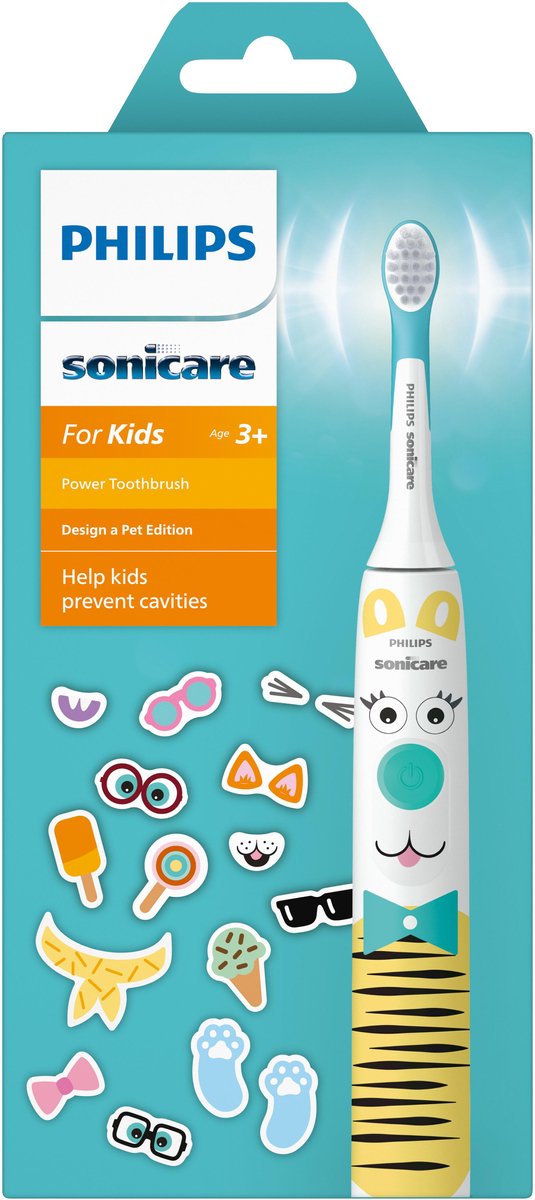 Afbeelding 3 van Philips Sonicare For Kids - HX3601/01 - Elektrische Tandenborstel - Voor Kinderen Vanaf 3 Jaar