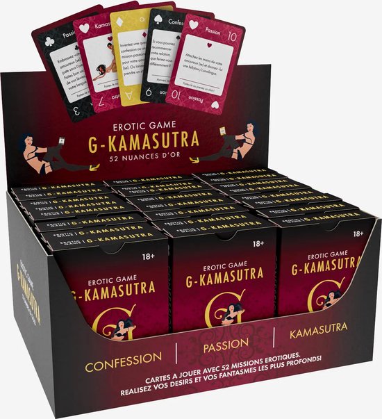 G KAMA SUTRA JEU DE CARTES 52 NUANCES D'OR – Boutique Planet X