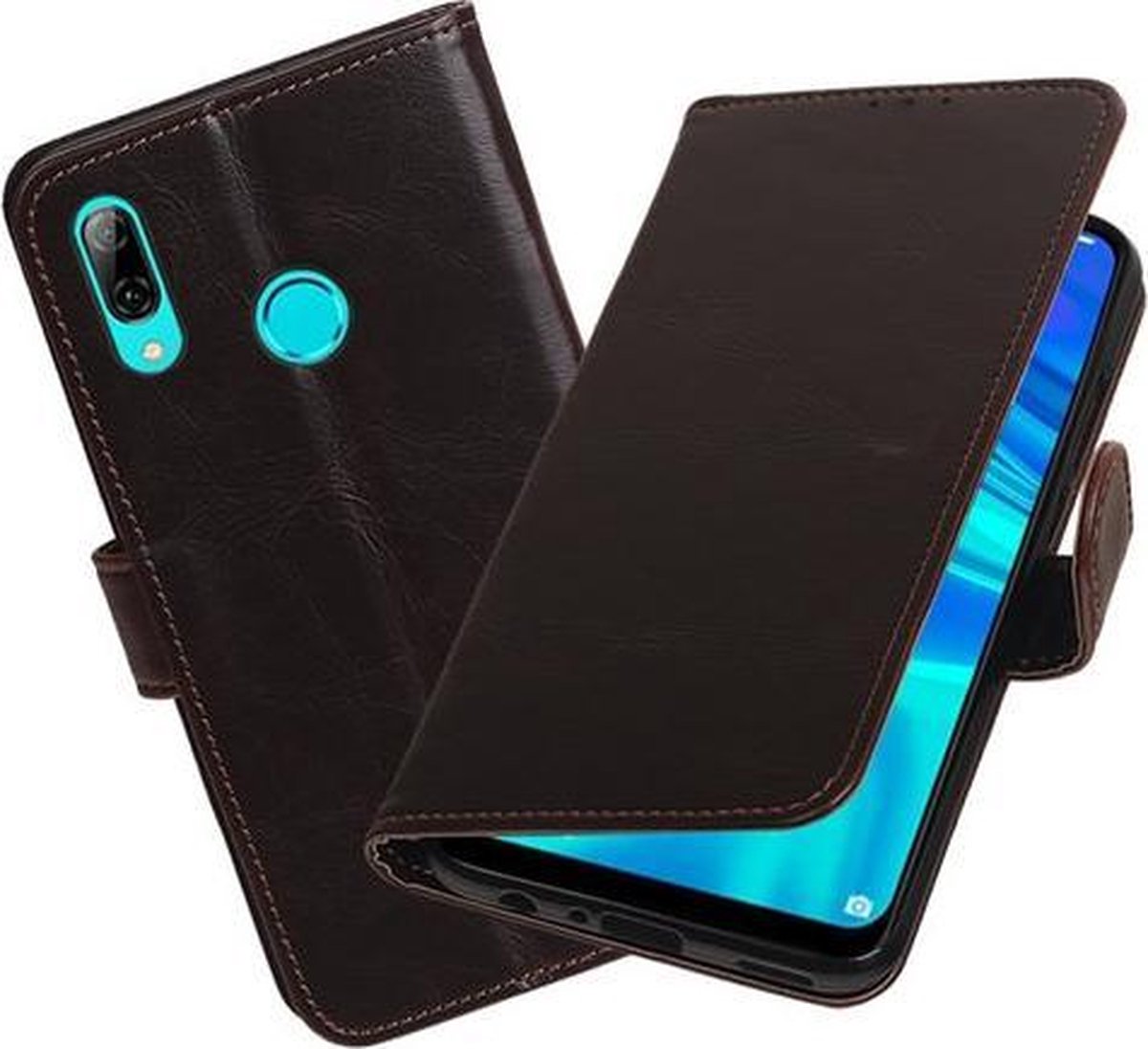 Motief Bookstyle Hoesje voor Huawei Honor 10 Lite Mocca