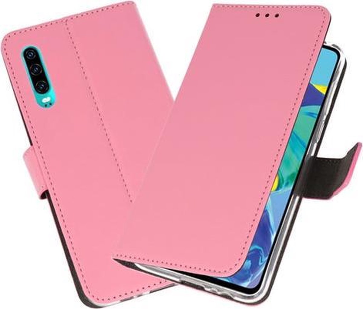 Bestcases Pasjeshouder Telefoonhoesje Huawei P30 - Roze