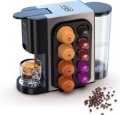 Machine à café Dripio 4 en 1 - Machine à café - Machine à Café - Automatique - Nespresso - Dolce Gusto - Café en poudre - Dosettes de café - Avec support à capsules