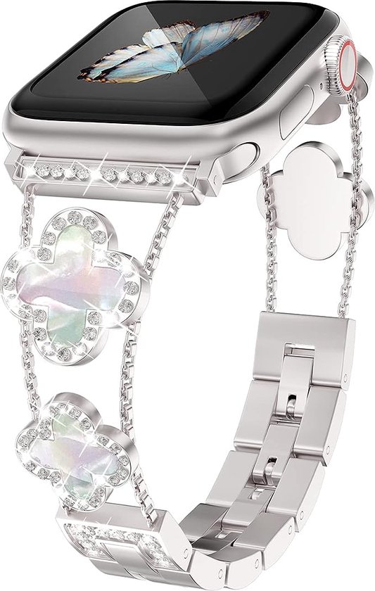 voor Fitbit Versa Bandbanden voor dames, roestvrij staal Bling