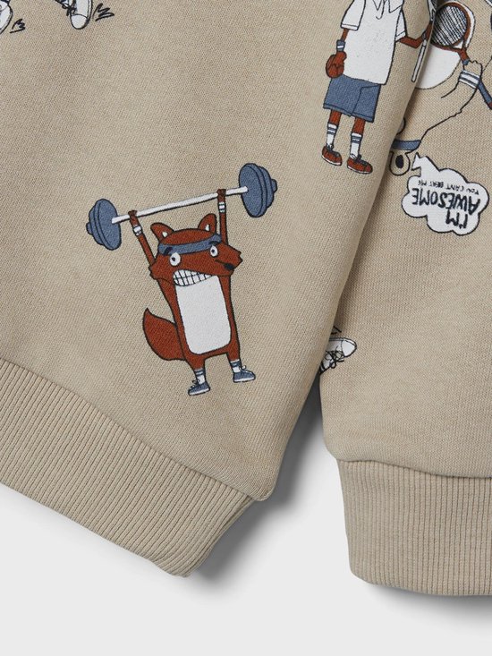 Jungen Kapuzenpullover Mit Mickey Mouse Print - Baumwolle Hoodie