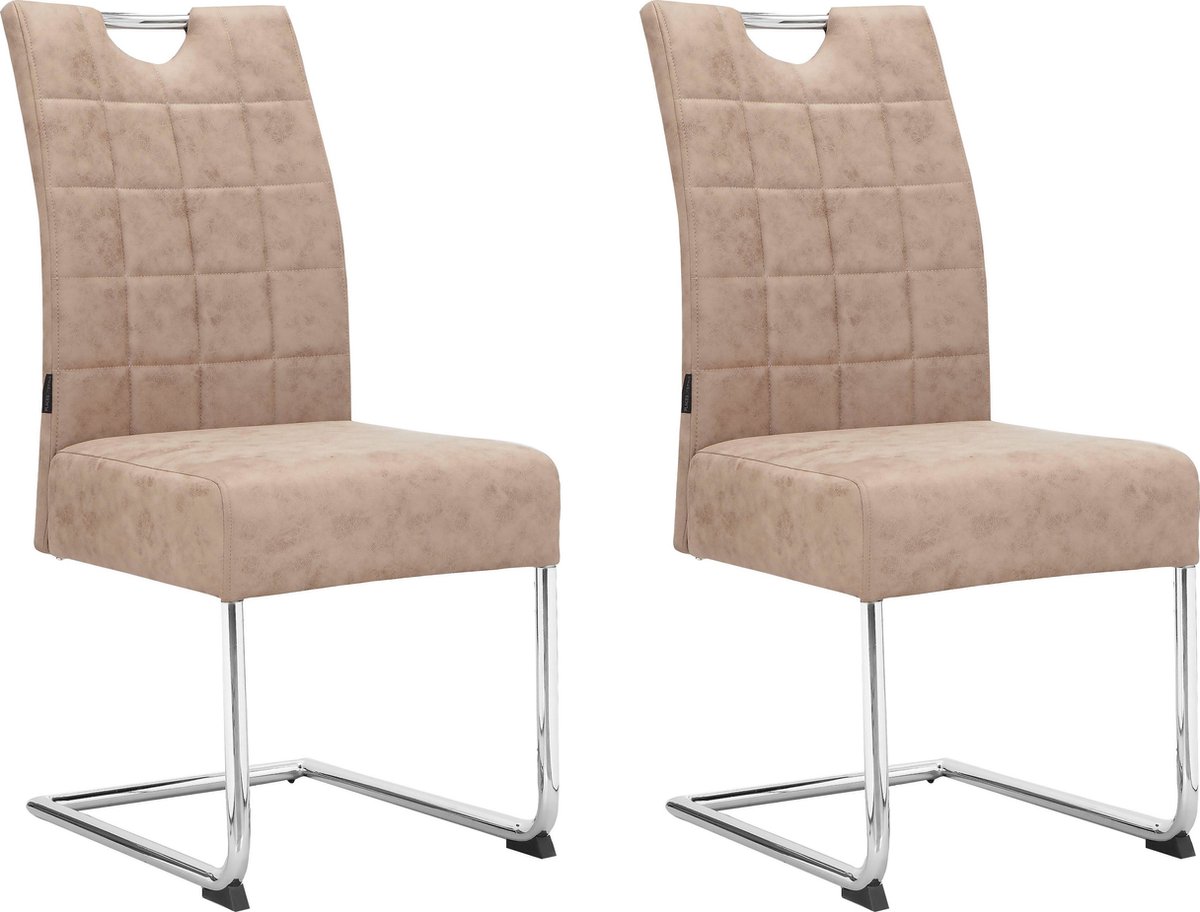 Notio Living Osaka-Eetkamerstoel - 2 Pack - Beige Wit