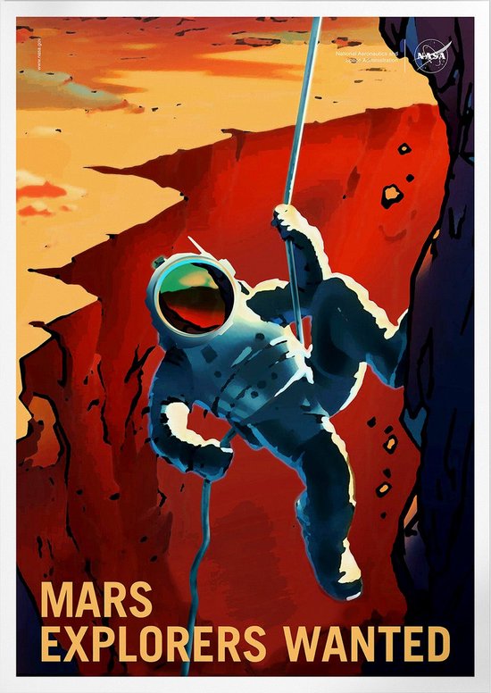 Mars Explorers Wanted | Space, Astronomie & Ruimtevaart Poster | A3: 30x40 cm