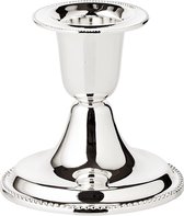 Perla kaarsenhouder (H 7 cm) elegant verzilverd - kaarsenhouder voor tafeldecoratie - kaarsenhouder voor conische kaarsen, lange kaarsen in zilver, kaarsdecoratie aanslagbestendig
