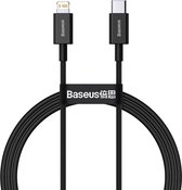 Baseus Superior Series USB-C naar Apple Lightning PD 20W 1 Meter Zwart
