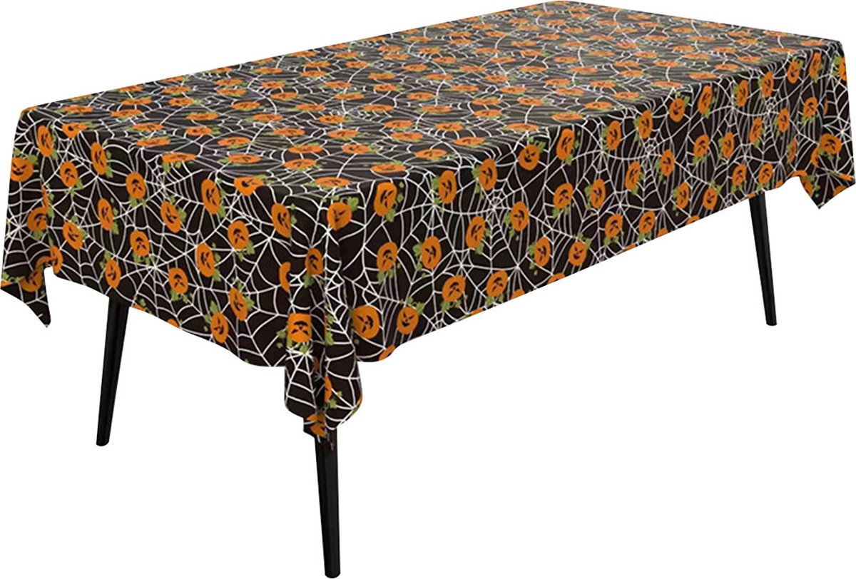 Halloween Tafelkleed Halloween Decoratie Halloween Versiering Tafel Decoratie Tafellaken Pompoen 137*183 Cm – 1 Stuk