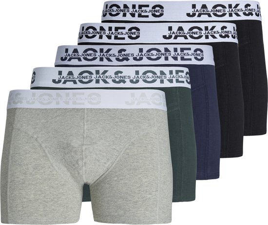 JACK&JONES JACDALLAS LOGO TRUNKS 5 PACK BOX Heren Onderbroek - Maat XXL