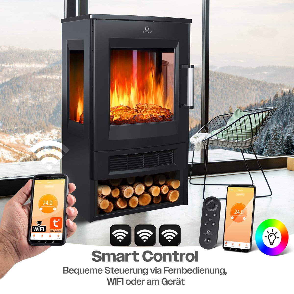 tectake Elektrische Sfeerhaard Review - Onze mening