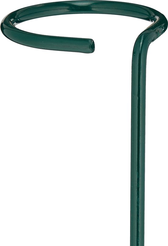 Nature plantenstokkenset metalen stokken H210cm x 16mm 12 stuks