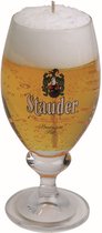 Bierglas gadget/kado Bierkaars - Duits Stauder bier - H15 cm - Vaderdag/verjaardag