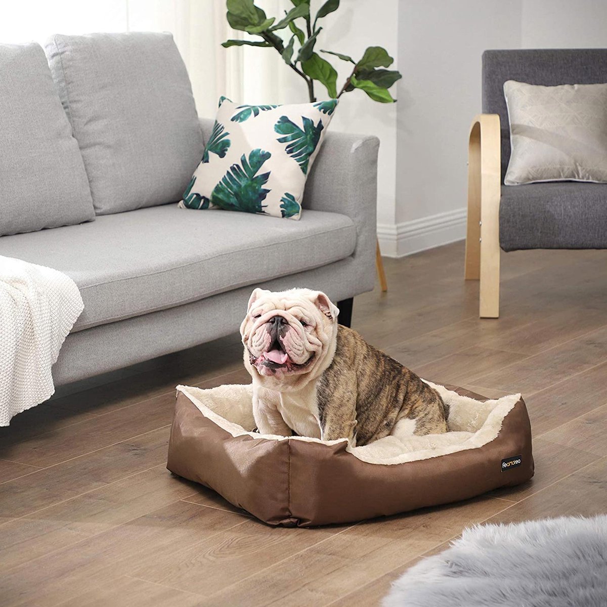 Hondenmand oxford stof 65 cm bruin