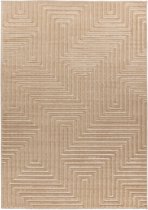 Flycarpets Justina Modern Japandi Stijl Voor Binnen & Buiten Vloerkleed - Beige - 160x230 cm