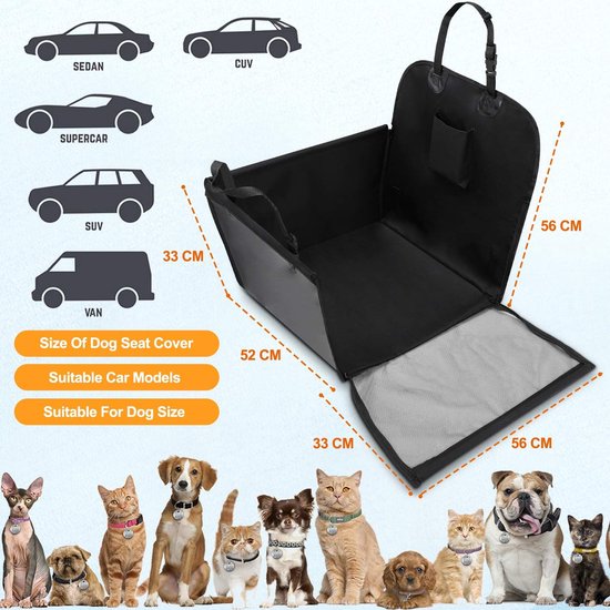 Sièges Auto pour Chiens,Lit pour Chien pour Petits Chiens avec Sac