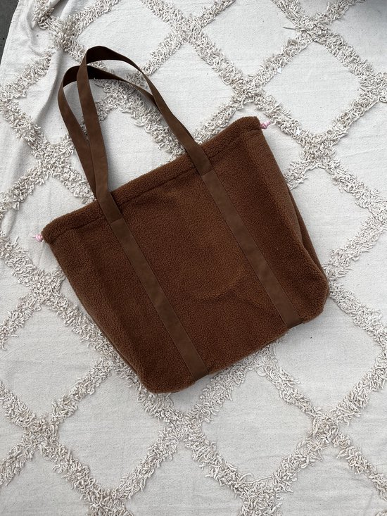 Mom Bag - Chunky Teddy - Luiertas - Shopper - Bruin - Indyaantje Denim van Indyaantje Denim — afbeelding 2