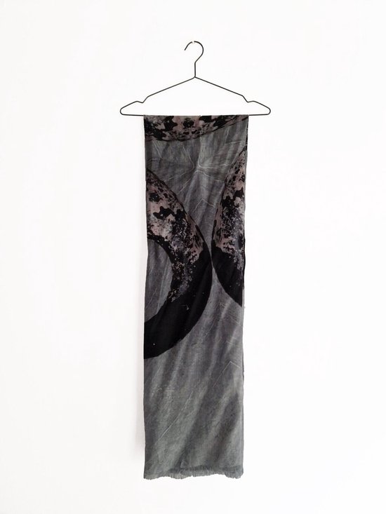 Sjaal grijs - 100% zijde - Art'Scarf 