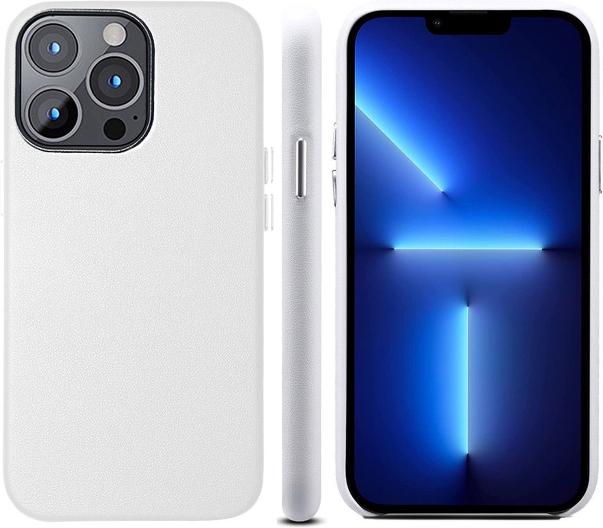 iPhone 11 PRO Leren Hoesje - Luxe Back Cover Case Leer - Wit - Provium