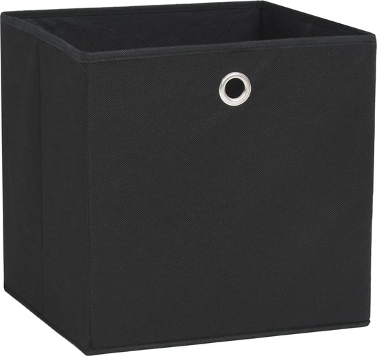 vidaXL Lot de 10 Boîtes de rangement Bleu 28 x 28 x 28 cm - Opbergbox - Organiseur de placard - Opbergbox pliable