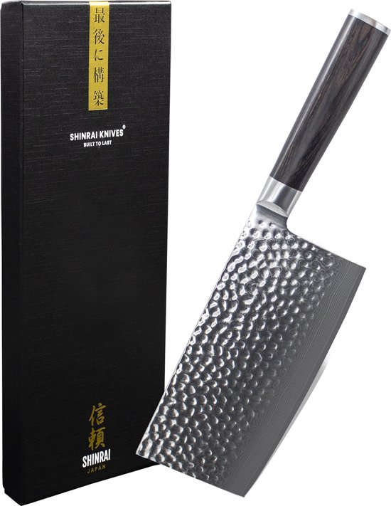 Shinrai Japan - Couteau de chef chinois Damask BR - 18 cm