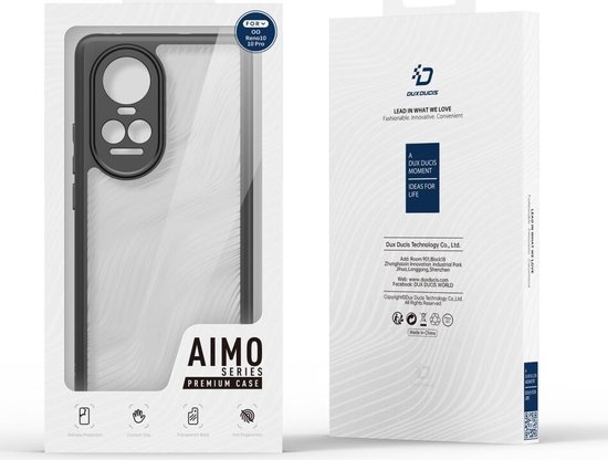 Dux Ducis Aimo adapté pour Oppo Reno 10/10 Pro - Coque arrière Zwart