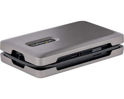 USB-C-multipoortadapter met USB-C DP-video-uitgang Alt-modus / 4K HDMI 2.0/VGA, USB-C-dockingstation voor twee monitoren, 100 W PD-doorvoer, USB Type-C mini-dock/MST-adapterhub
