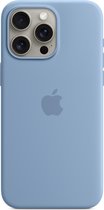 Apple Siliconenhoesje met MagSafe geschikt voor iPhone 15 Pro Max - Winter Blue