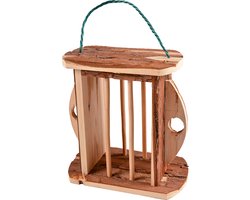 Duvoplus - Knaagdier - Houten Hooiruif In Schors 20x12x20cm - 23582